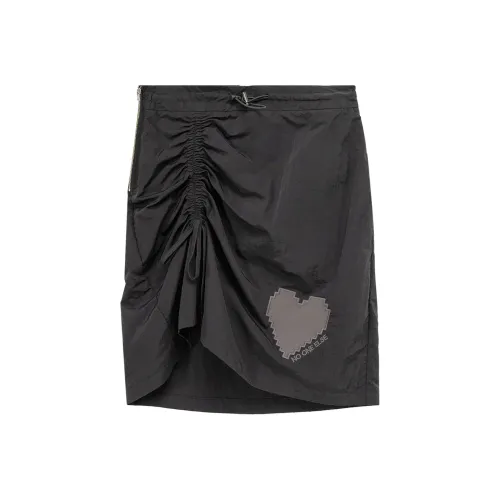 NO ONE ELSE Черная Женская Повседневная Короткая Юбка