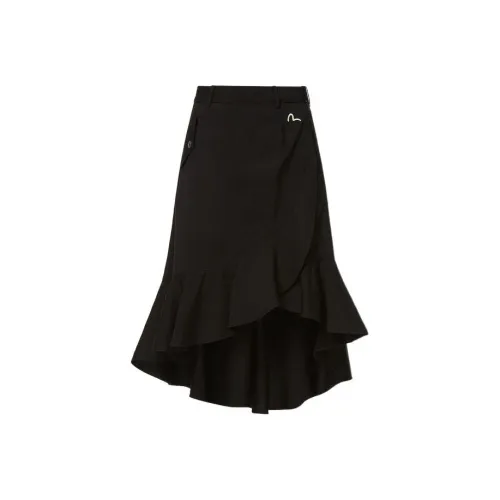 EVISU Черные Женские Повседневные Длинные Юбки