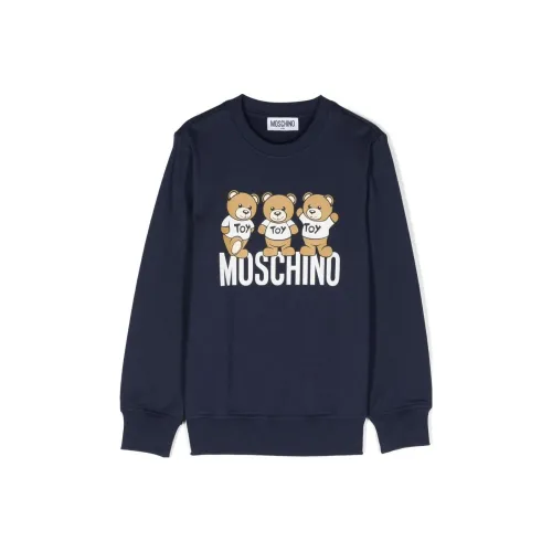 MOSCHINO Свитшот Морской Синий Детский