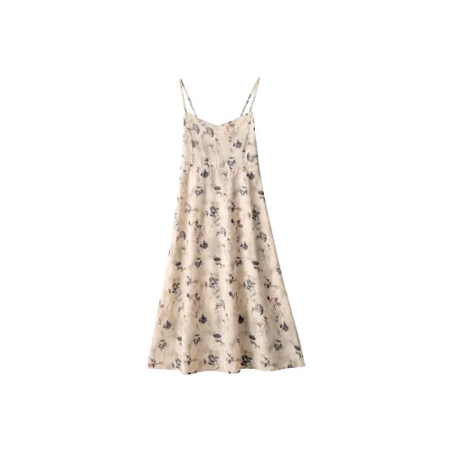 Корейский стиль Slip Платье Женское Многоцветное