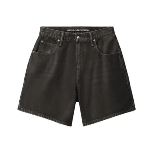 Alexander Wang Джинсовые шорты Женские Потертый серый
