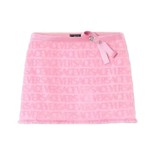 VERSACE Повседневные короткие юбки Женские Розовый