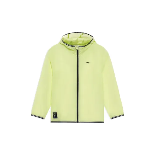 LINING YOUNG Куртка Бег RUN Бабочка Зеленый Розовый Детский