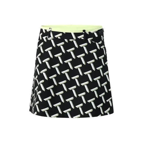 FILA GOLF серия Повседневная Короткая Юбка Женская Темно-Черная