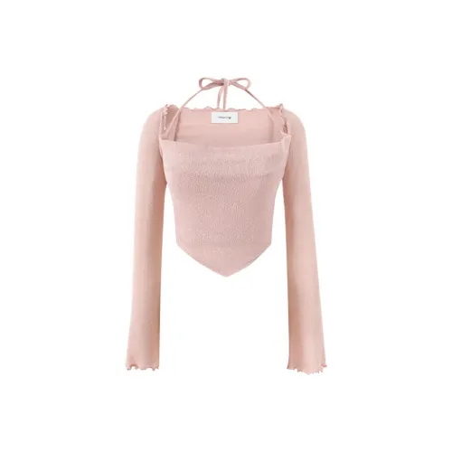 NOT YOUR ROSE Шарф Болеро Комплект Розовый Повседневный Костюм Женский Розовый Розовый