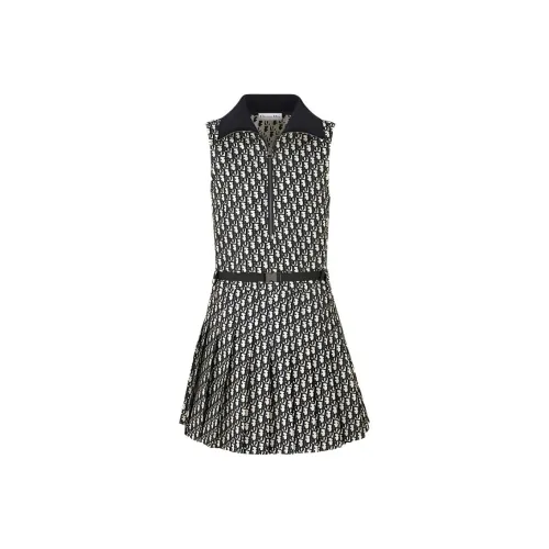 DIOR Черные Женские Платья без Рукавов