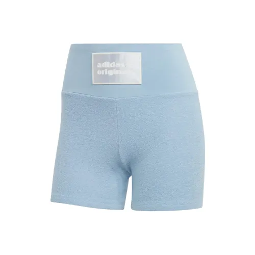 adidas originals Небесно-голубые Женские Спортивные шорты