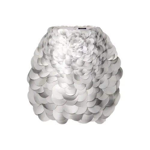 LOUIS VUITTON SS24 Повседневные короткие юбки Женские Серебристый