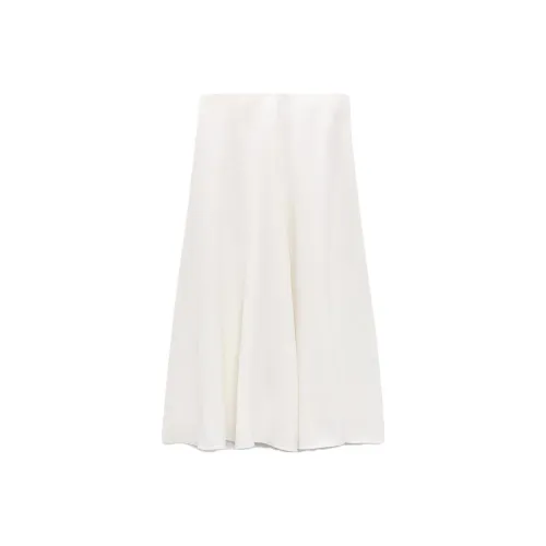 ZARA Мягкий телесный женские повседневные длинные юбки