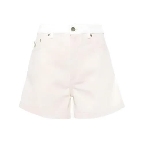 Stella McCartney SS24 Джинсовые шорты Женские Бежевый