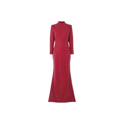 Solace London Red Женские Длинные Рукава Платья
