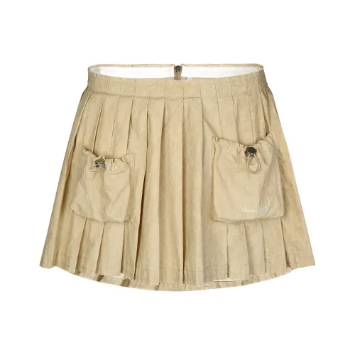 Guuka Hero Повседневные короткие юбки Женские Хаки