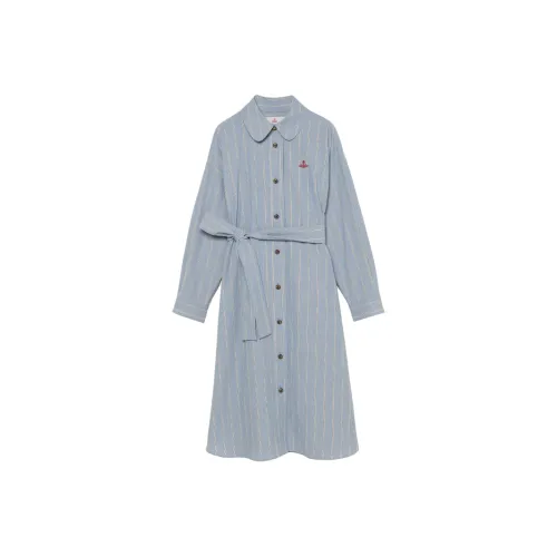 Vivienne Westwood Синие Женские Длинные Рукава Платья