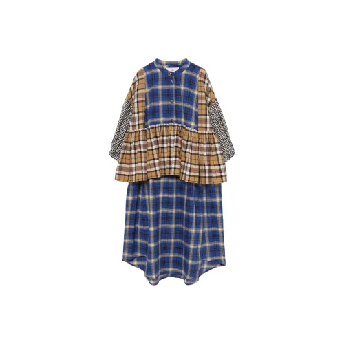 Vivienne Westwood Синие Женские Длинные Рукава Платья