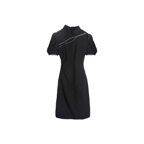 JINYE ORIENTAL Чунсам Женский Черный