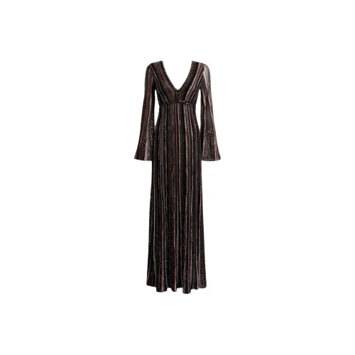 Missoni Многоцветные Женские Длинные Платья с Рукавами