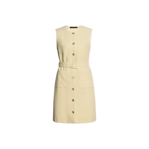 ROEYSHOUSE Без рукавов Платье Женское Светло-желтое