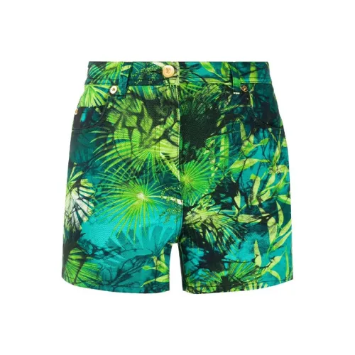 VERSACE Зеленые Женские Джинсовые Шорты