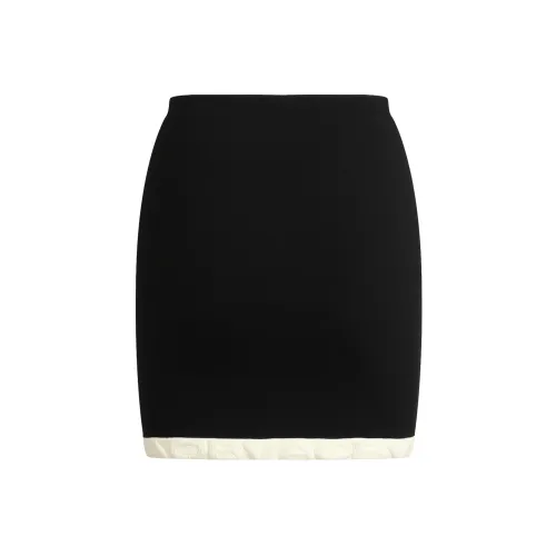 Valeria Obbaco Черные Женские Повседневные Короткие Юбки