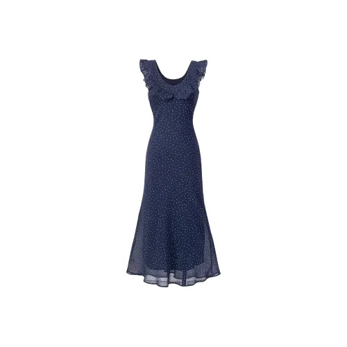 ERIRI Без рукавов Платье Женское Темно-синий