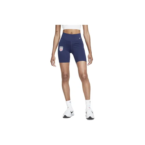 NIKE Синие Женские Спортивные Шорты