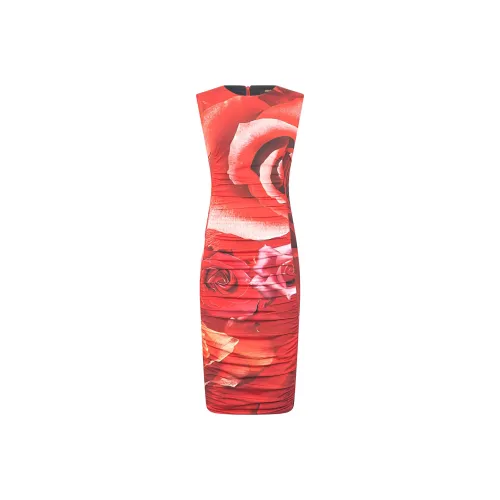 Roberto Cavalli Без рукавов Платье Женское Красное