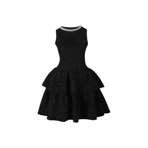 KEAB Без рукавов Платье Женское Черное