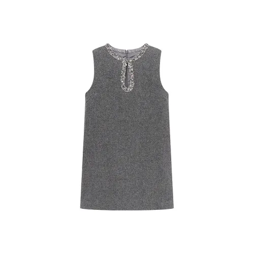 d'zzit Платье Женское Средне-Серое