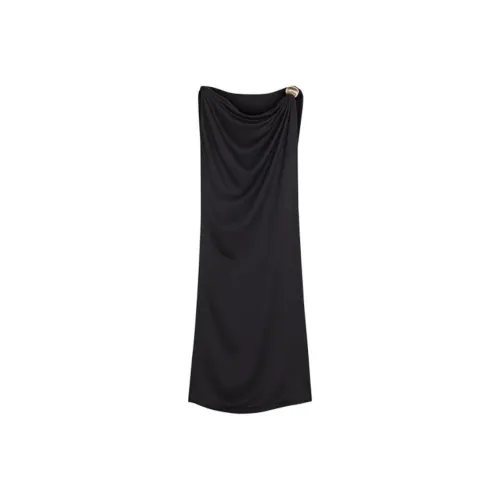 Lanvin Черные Женские Платья без рукавов