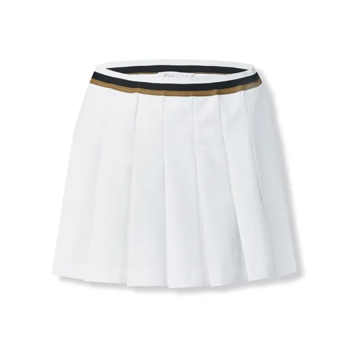 FILA Повседневные короткие юбки Женские Нефритовый белый