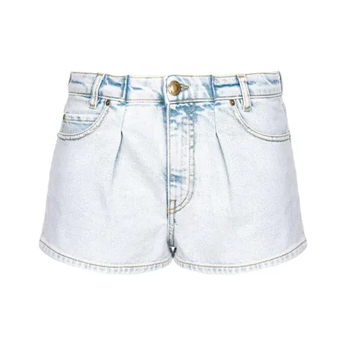 PINKO SS24 Джинсовые шорты Женские Светло-синие