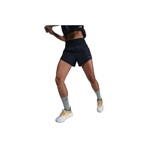 nike Dri Fit Повседневные шорты Женские Черный Белый Серебристо-белый Черный