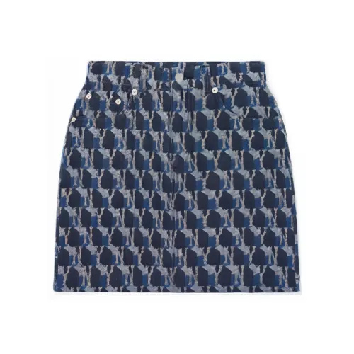 MLB Old Flower Многоцветные Женские Джинсовые Короткие Юбки