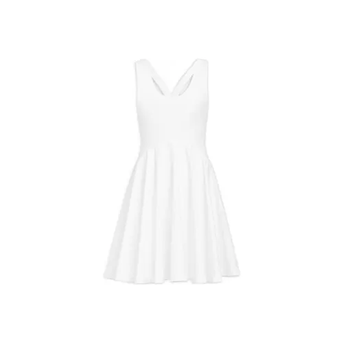 Alaia Без рукавов Платье Женское Белое