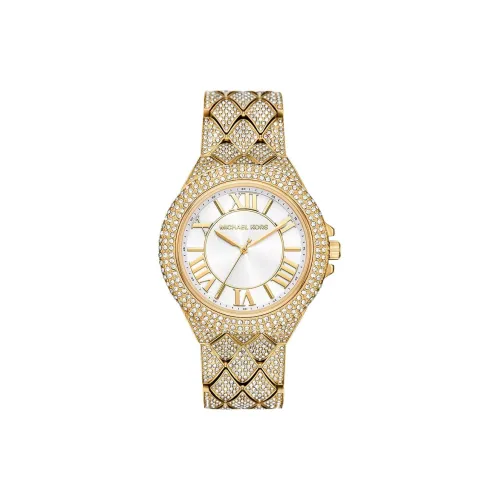 MICHAEL KORS CAMILLE Наручные часы Кварцевый механизм Нержавеющая сталь Ремешок 43 мм Белый циферблат Унисекс