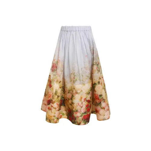 Zimmermann Розовый Женские Повседневные Длинные Юбки