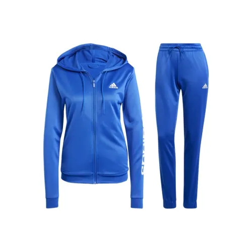 Adidas Linear Tracksuit Повседневный Костюм Женский Темно-синий