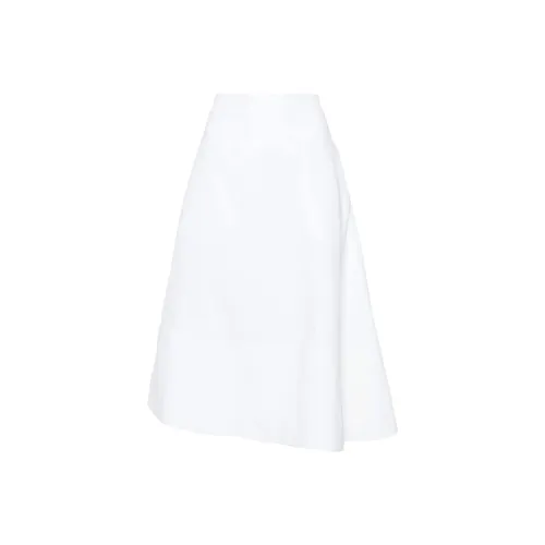 JIL SANDER Белая Женская Повседневная Длинная Юбка