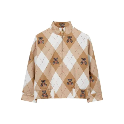 Burberry Куртки и Пальто SS23 Хаки Детский