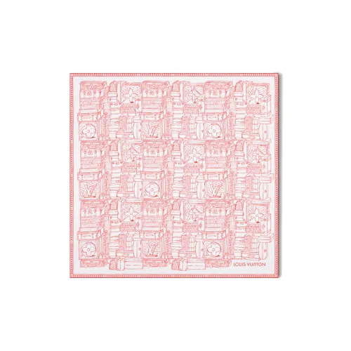 LOUIS VUITTON Шелковые шарфы Женские Красный