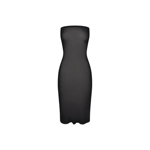 Khy SS24 DROP 008 Сетка Tube Платье-миди Без рукавов Платье Женское Черное