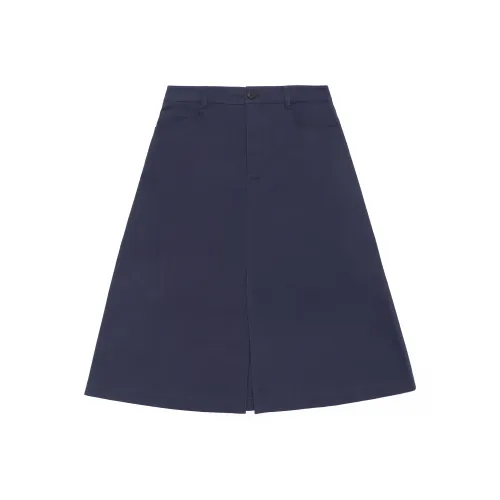 LI NING 1990 LADY L Series Повседневный Длинный Юбка Женские Темный Корабельный Синий