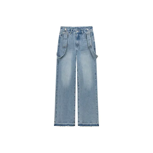 NO ONE ELSE Джинсовый синий Женские джинсы