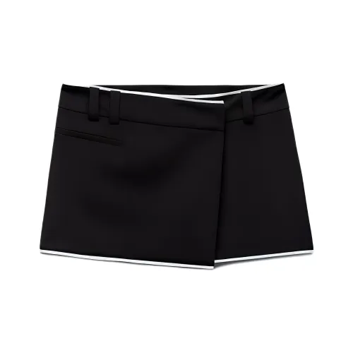 ZARA Черные Женские Повседневные Короткие Юбки