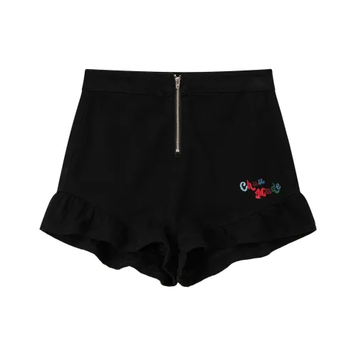 CHUU Черные Женские Джинсовые Шорты