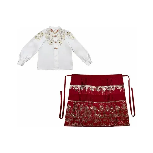 CHICCLO Комплект с юбкой Женская Белая+Красная