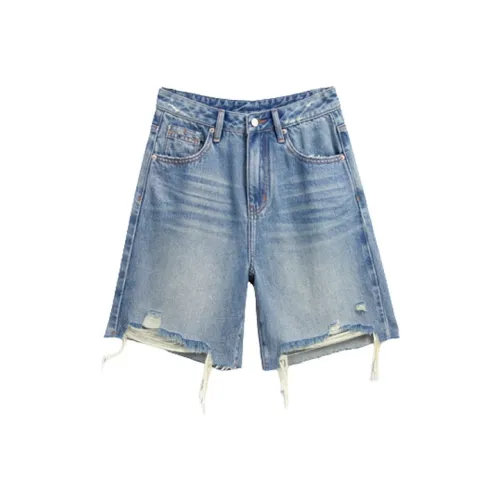 RANYUCHUN Blue Женские джинсовые шорты