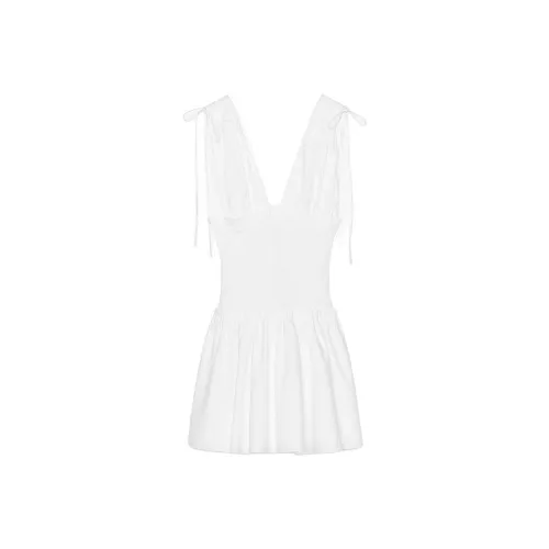 ZARA Без рукавов Платье Женское Белое