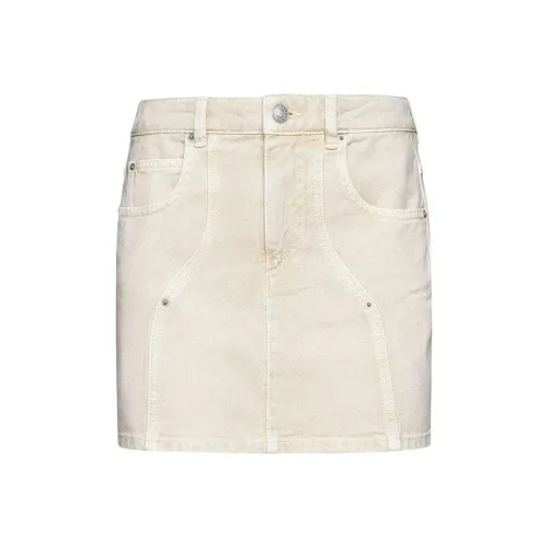 ISABEL MARANT ETOILE SS24 Повседневные короткие юбки Женские Бежевый