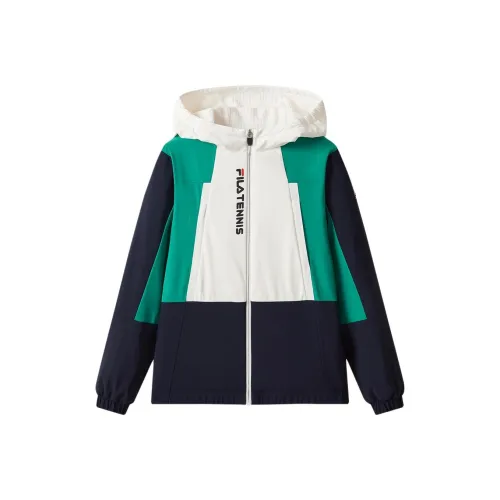 FILA KIDS Длинный хвост Попугай зеленый Школьный возраст Куртки